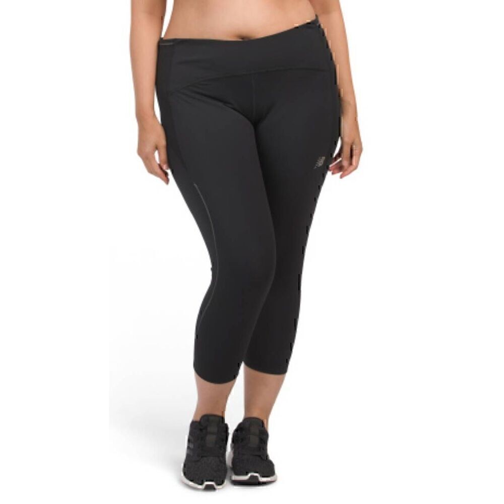 New Balance Active Dry Running Plus Cropped Impact Leggings Midrise Size 1X New